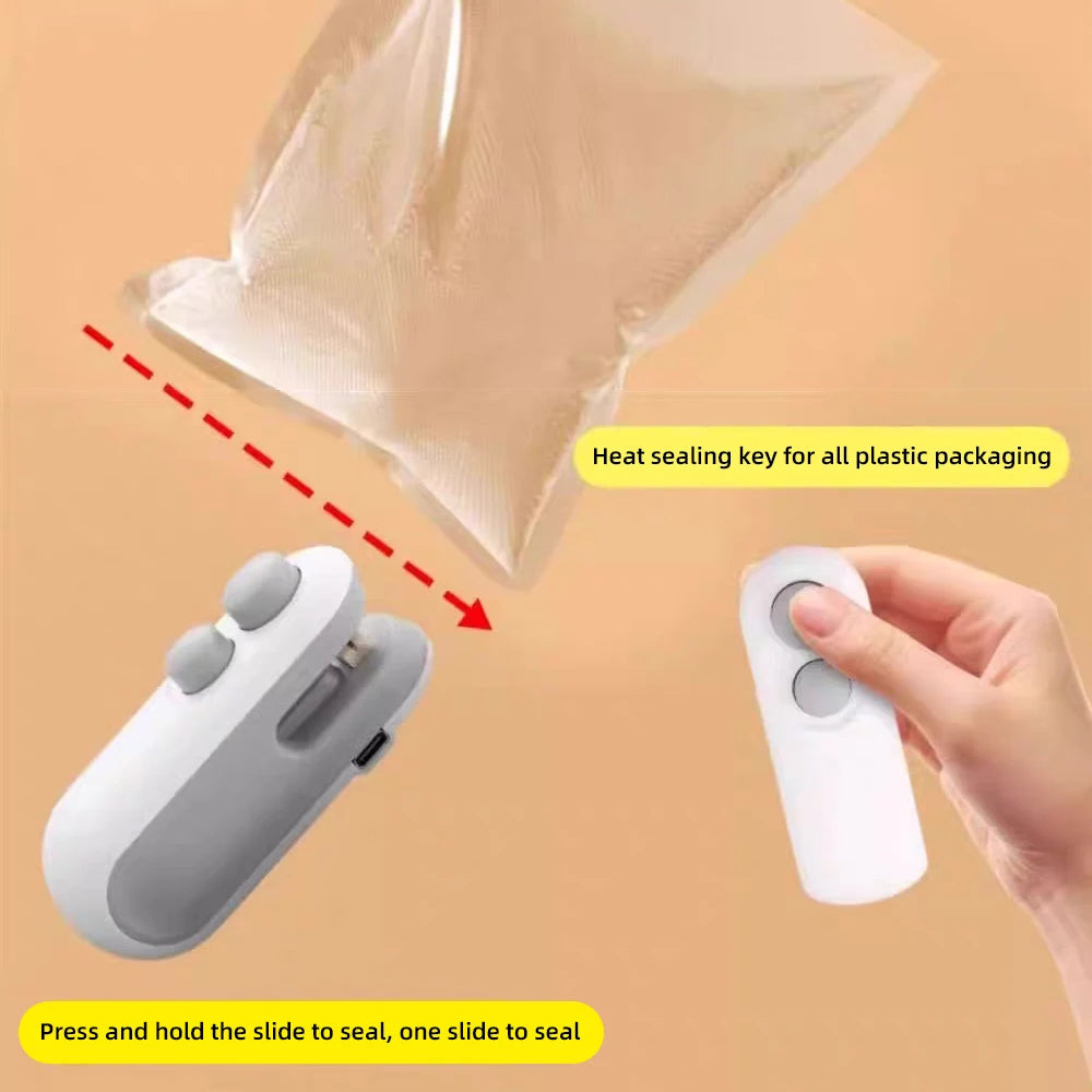 Pack x2 Mini Sellador Térmico Portátil para Bolsas