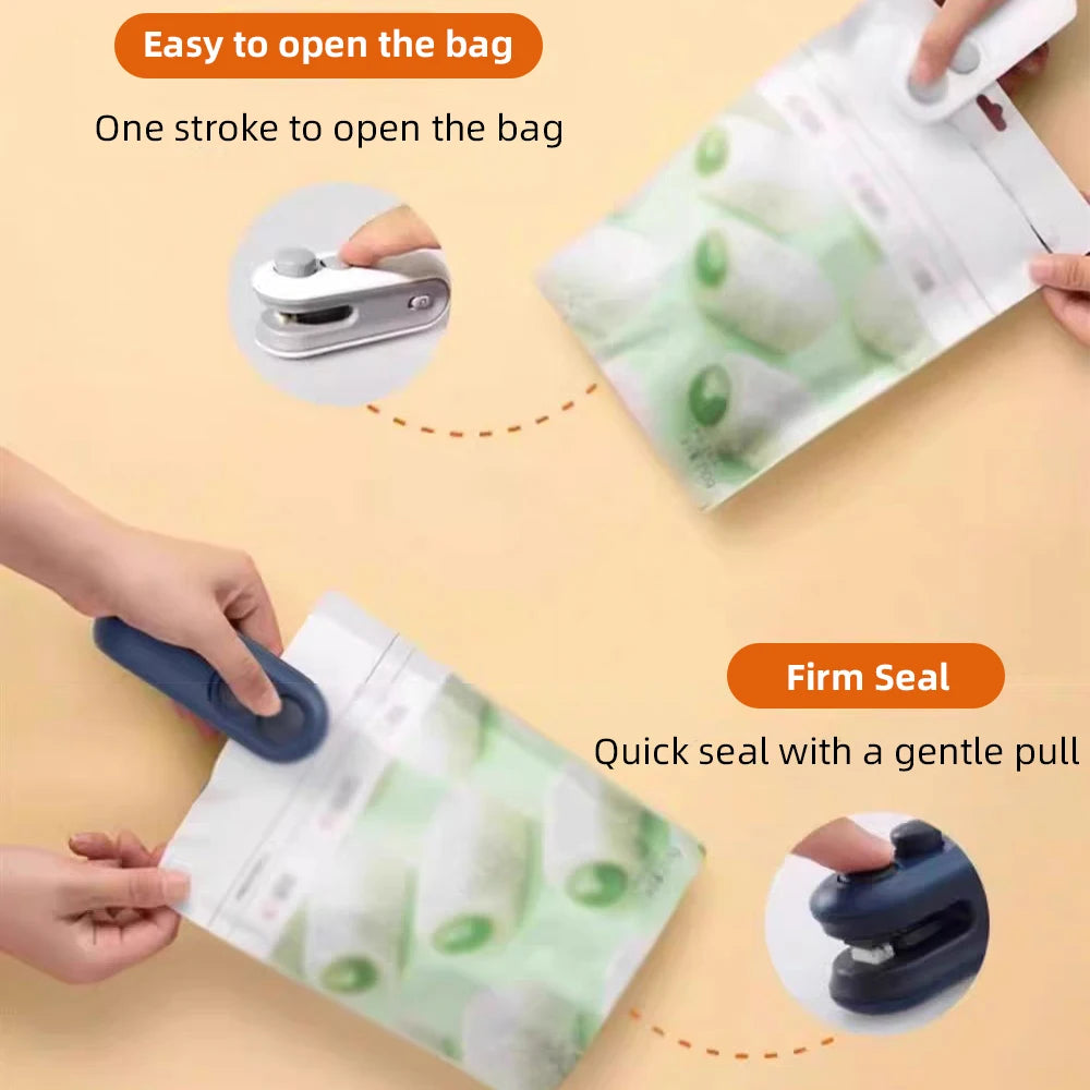 Pack x2 Mini Sellador Térmico Portátil para Bolsas