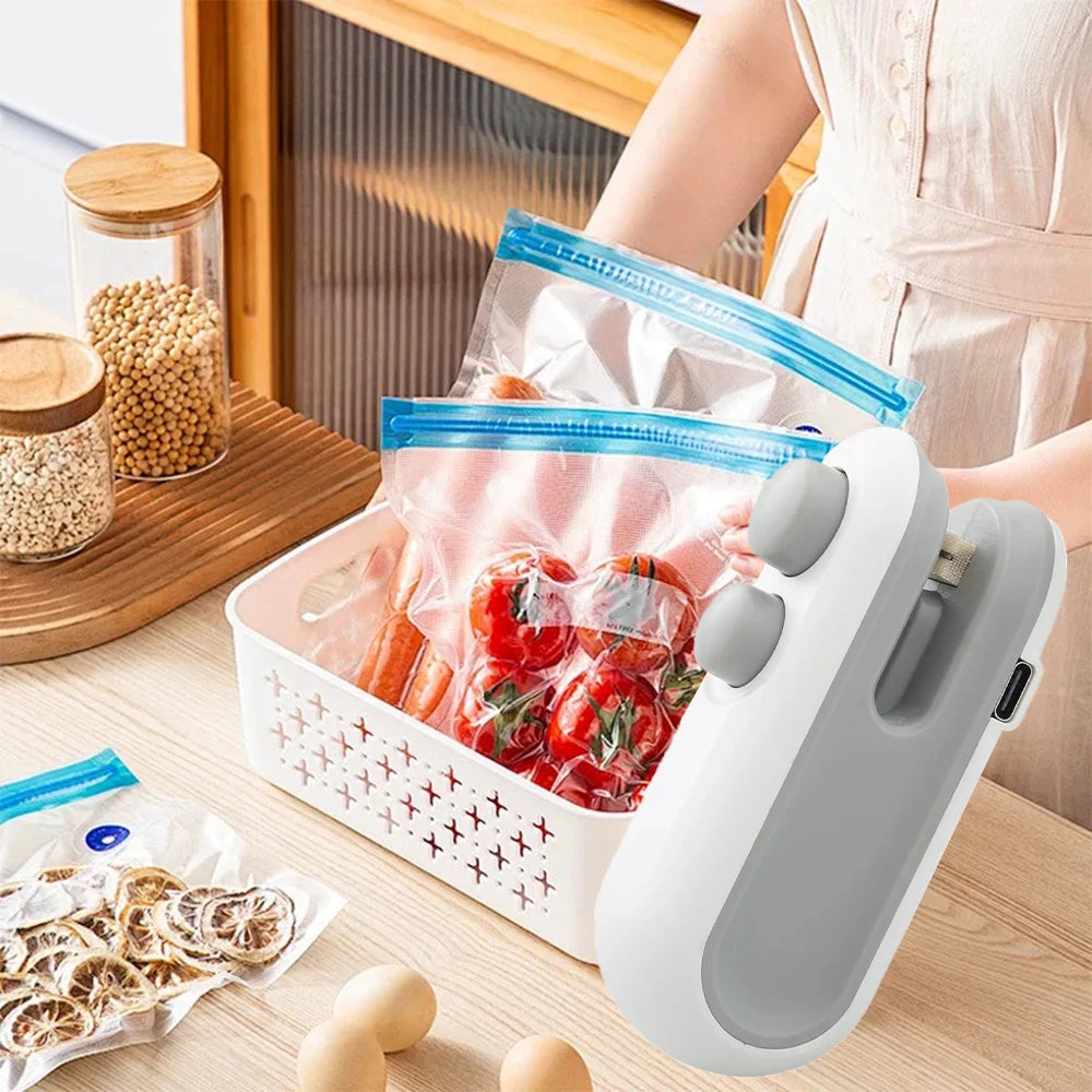 Pack x2 Mini Sellador Térmico Portátil para Bolsas