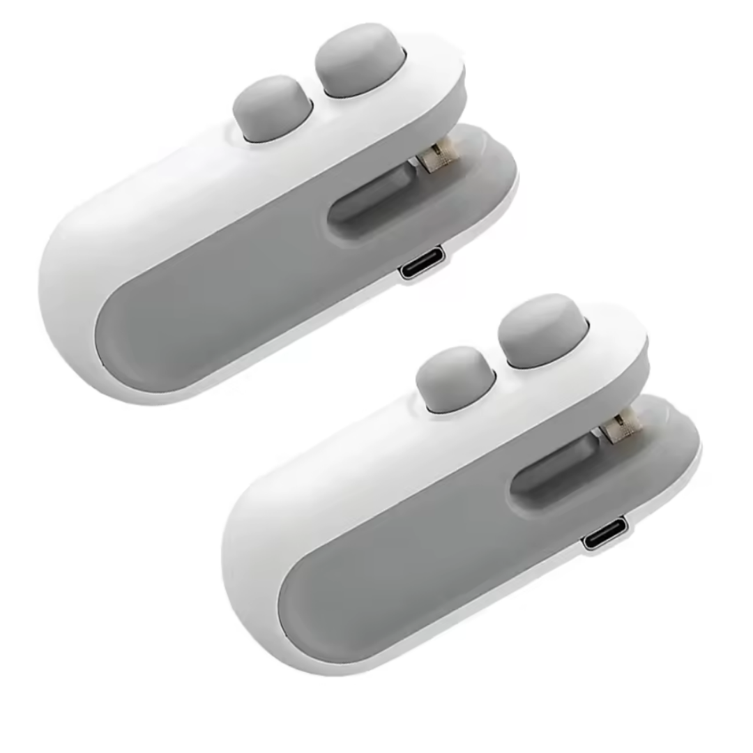Pack x2 Mini Sellador Térmico Portátil para Bolsas